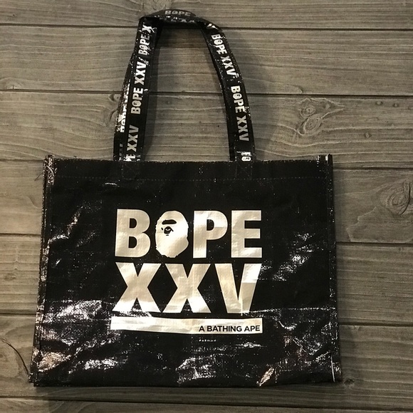 Bape Handbags - BAPE A Bathing Ape XXV ANNIVERSARY Tote Bag LRG